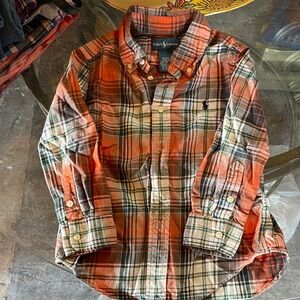 Ralph Lauren Kids Vibrant Plaid Button-Down Shirt